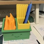 Dumpster fire pen holder